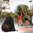 thumbnail image 5 of Mochila de baloncesto deportiva con compartimento para pelotas, amplio espacio de almacenamiento para zapatillas de baloncesto, bolsa de deporte (gris oscuro), 5 of 5