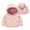 Pink, variant on Pitauce Kids Hooded Puffer Jacket Zip Up Lightweight Down Coat Little Boys Girls Winter Warm Outwear