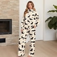 thumbnail image 4 of Uorisanigo Cute Dachshund Two Piece Sets for Women Lounge Sets Mock Neck Tops Wide Leg Pants Vacation Travel Airport Outfits Fall Outfits Plus Size Drawstring Lounge Wear Jogger Set, 4 of 8