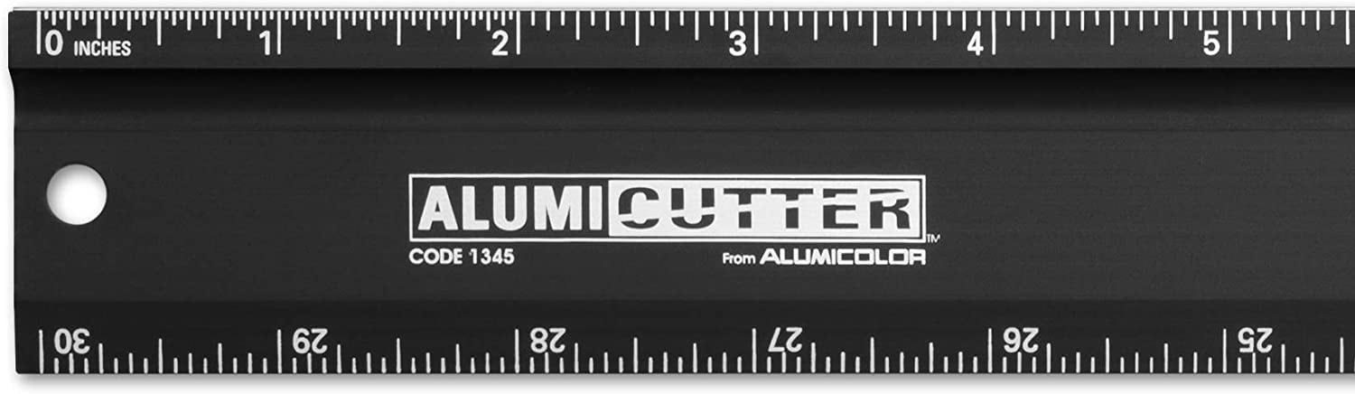 Alumicutter Ruler - 30", Black