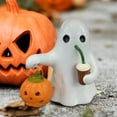 thumbnail image 4 of Handmade Ghost Coffee Pumpkin Night Light Halloween Cute LED Spooky Ghost Statue Lamp Decorations Holiday Resin Mini Gothic Light Up Desktop Ornaments for Halloween Festive Home Accents, 4 of 6
