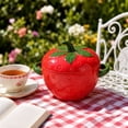 thumbnail image 4 of geerera Cute Strawberry Ceramic Bowl with Lid & Handles, Oven-Safe Serving Bowl, Decorative Tableware for Soup, Stews, Desserts, Home Decor, Gifting, 4 of 6