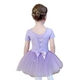 thumbnail image 2 of LYMAYTER Ballet Leotards for Girls Long Sleeve Ballet Dress 3Y-11Y Toddler Short-Sleeved Dance Outfit, 2 of 8