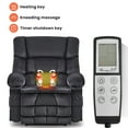 thumbnail image 3 of Dual Motor Large Power Lift Recliner Chair for Elderly, Electric Recliner Lift Chair with Heat and Massage, Cup Holders, Big Lift Recliner with Extended Footrest for Home, Grey, 3 of 7