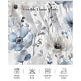 thumbnail image 5 of Blue Grey Spring Floral Wrap Around Bed Skirts for California King Bed 16" Drop,Bed Skirt with Adjustable Elastic Belt Dust Ruffle Bed Valance for Bedroom Summer Flowers Botanical Bed Frame Cover, 5 of 7