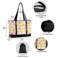 thumbnail image 2 of FORMRS Canvas Laptop Tote Bag for Women with 15.6" Computer Compartments Shoulder Handbag, White Stars Pattern, 2 of 7