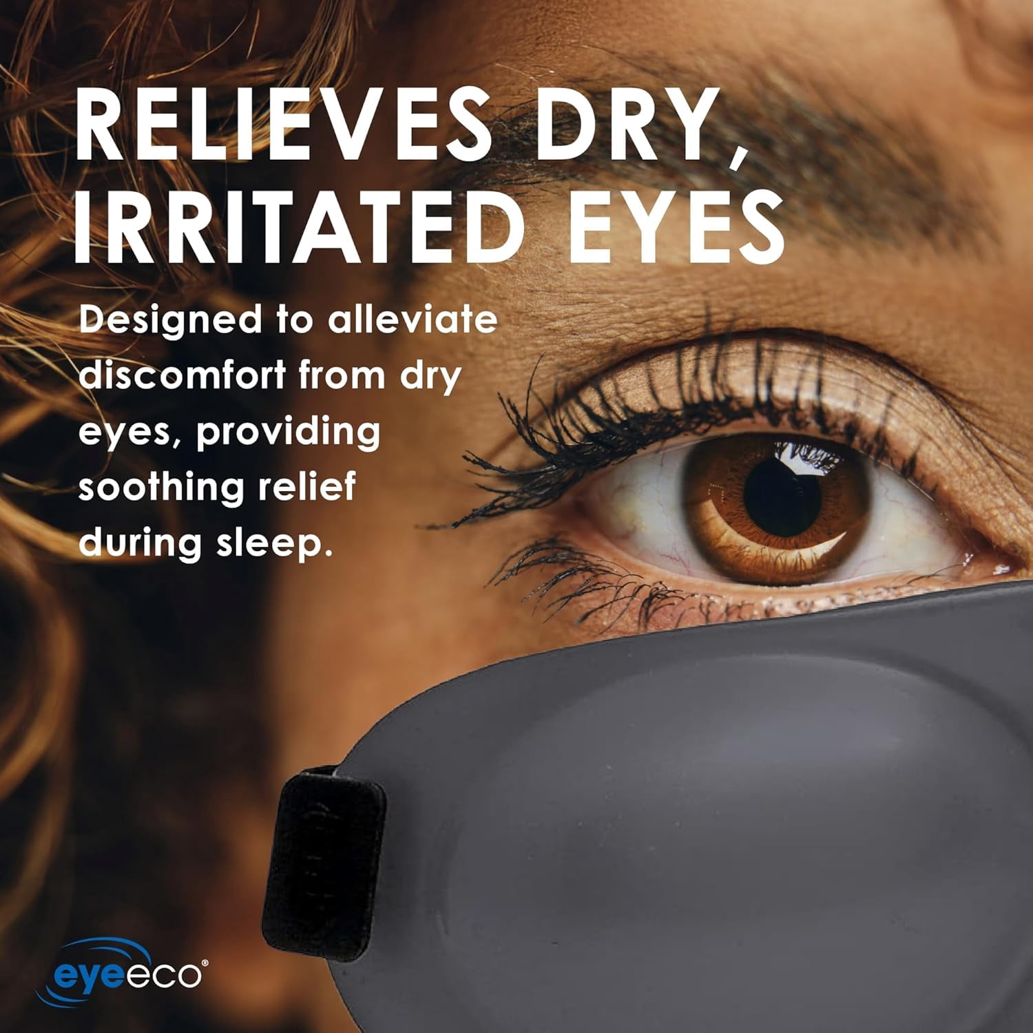 Eyeseals 4.0 Sleep Mask – Charcoal – Moisturizing Eye Masks for Sleep Keep Dry Air Out – Latex-Free Eye Mask Great for CPAP Users​