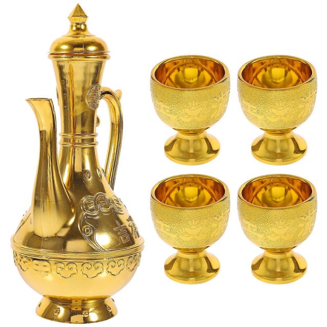 1 Set of Offering Cup Buddhist Worship Cup Worship Cup Wine Kettle Offering Supplies