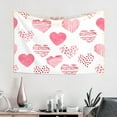 thumbnail image 3 of ZNDUO Pink Watercolor Heart Tapestry, Wall Tapestries for Bedroom, 60 x 40 inch, 3 of 8