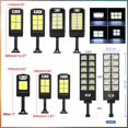 thumbnail image 3 of Farolas solares para exteriores, lámpara Solar con 3 modos de luz, Control remoto, Sensor de movimiento impermeable, iluminación para camino de jardín y Patio, 3 of 4