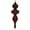 Copper, variant on Vickerman 14" Brown Wood Grain Bubble Finial Ornament, Pack of 3