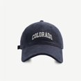 thumbnail image 4 of Gorros de béisbol con bordado de COLORADO para mujer y niña, gorras de béisbol que combinan con todo, para exteriores, Unisex, 2022, 4 of 4