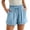 # Blue, variant on Women Cotton Running Athletic Shorts Gym Yoga Summer Active Dance Shorts Pants Casual Workout Short Plus Size Elastic Waist Running Shorts with Pockets and Drawstring