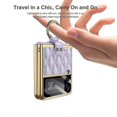 thumbnail image 2 of Leather Shockproof Phone Case With Ring Holder For Samsung Galaxy Flip 3, 2 of 2