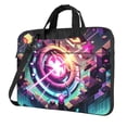 thumbnail image 1 of Zufioo Sac à Dos Géométrique pour Ordinateur Portable, Sac à Bandoulière à Fermeture à Glissière, Mallette, Adapté pour l'École, le Travail, les Voyages, 1 of 9