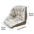 thumbnail image 2 of Anckoeil Integrated Seat Cushion with Surround Backrest, Soft Breathable Chair Pad for Office, Home & Sofa Use, 2 of 6
