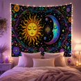 thumbnail image 2 of Boho Sunset Hills with Pair Points Anthropomorphic Face, Serene Boho for Boho Decor Lovers, Desert Sunset Wall Art, Mother'S Day Gift, Tapestry Wall Hanging for Bedroom and Dorm, 2 of 7