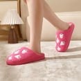 thumbnail image 6 of BERANMEY Halloween Slippers for Women Perfect Soft Plush Comfy Warm Slip-On Cute Womens Slippers Indoor Fluffy House Slippers for Women and Men Non-slip Fuzzy Flat Slides, 6 of 8