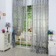 thumbnail image 1 of Chic Leaf Type Tulle Voile Door Window Curtain Drape Panel Sheer Scarf Valance, 1 of 10