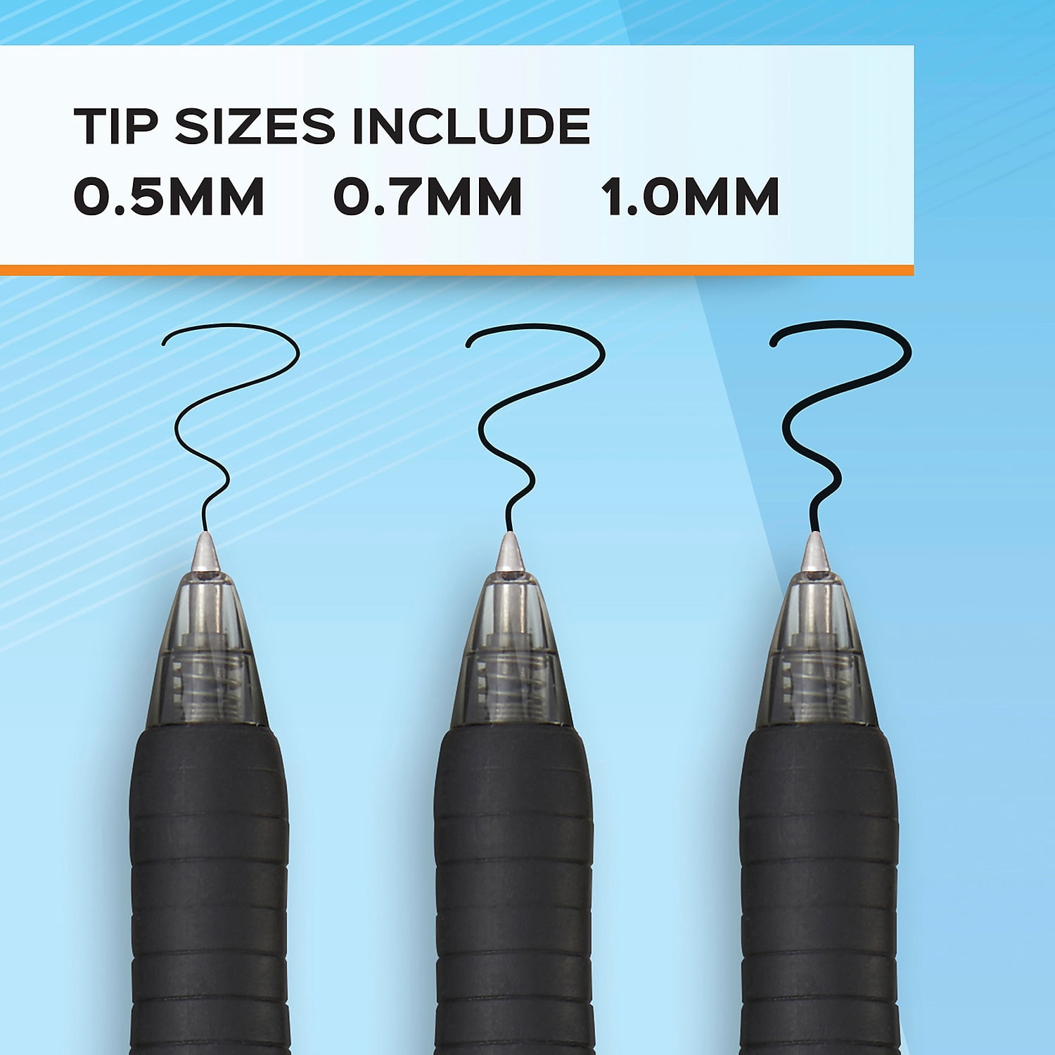 Profile Retractable Gel Pen Medium 0.7 mm, Blue Ink, Translucent Blue Barrel, 36/Pack