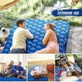 thumbnail image 3 of Colchoneta de camping ligera para 2 personas, colchón de aire portátil, mochilero impermeable, 3 of 8