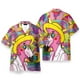 thumbnail image 2 of Camisas hawaianas para hombre, estilo flamenco, informales, de verano, de manga corta, Y2k, de gran tamaño, de alta calidad, ropa de calle, Harajuku, para playa, 2 of 4