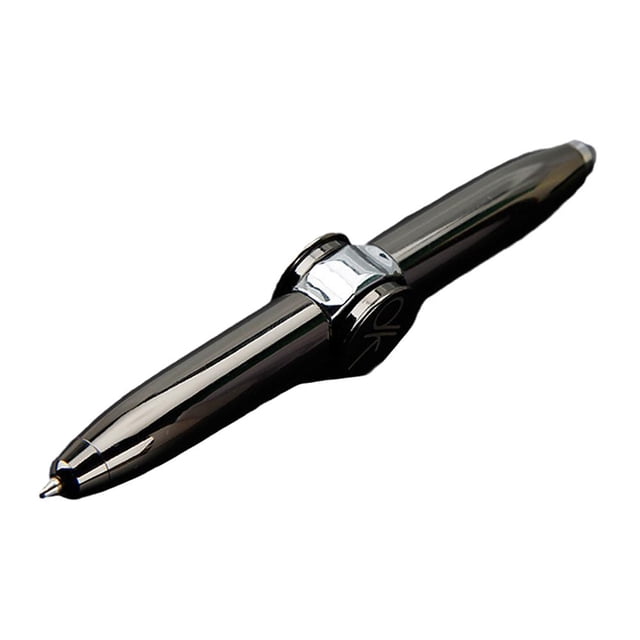 LED Light Up Spinner Pen, Fidget Rotating Gyroscope Pen for Stress Relief, Fun Decompression Toy for Adults & Kids, Metal Alloy, Portable 4.06 Inch Length