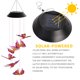 thumbnail image 4 of Cadena de luz solar que cambia de color, lámpara de carillón de viento, LED, luz colgante decorativa para exteriores, animal, rojo rosa Sweethay HA005375-03B, 4 of 6