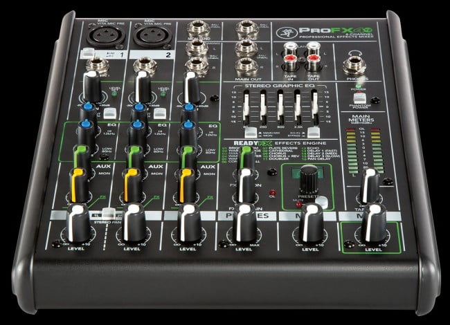Mackie ProFX4 v2 4チャンネル　ミキサー Mackie ProFX4v2 4-Channel Mixer + Effects - Perfect Circuit