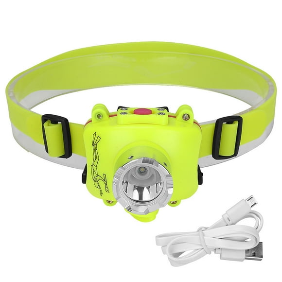 Faro impermeable Buceo cabeza luz antorcha ajustable buceo actividad al aire libre herramientas de iluminación de emergencia Caza Senderismo 120lm Methold OD003563-00B