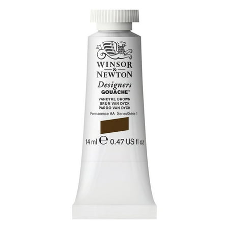 UPC: 0000050947263 | Winsor & Newton Designers Gouache Color  14ml  Van Dyke Brown