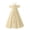 Yellow, variant on Bmisegm Girls Dress Halter Neck off Shoulder Ruffle Sleeve High Waist Flowy Long Formal Dress Girls' Dresses 7-8 Years