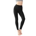 thumbnail image 2 of Pantalons pour Femmes Taille Haute Mode Décontractée Femmes Solide Span Dames Taille Haute Pantalons Larges Pantalons de Yoga Pantalons Complets Liquidation, 2 of 4