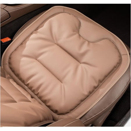 Skin-Friendly & Dirt-Repellent Leather Seat Cushions Thickened Non-Slip Memory Foam Seat Pad Soft Comfortable & Supportive Pad for Car Office Or Home Chair Universal Fit Design
