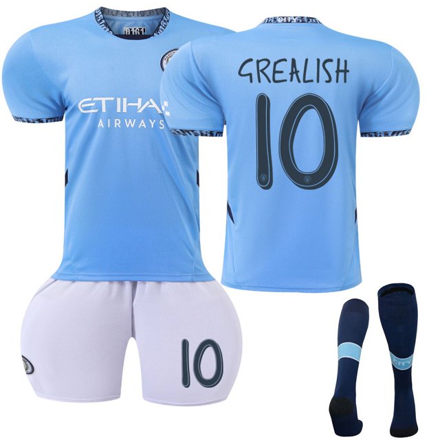 Maillot de Soccer Garçons Filles Enfants DOKU 11 RODRIGO 16 GREALISH 10 MAHREZ 26