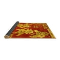 thumbnail image 2 of Ahgly Company Indoor Rectangle Abstract Yellow Modern Area Rugs, 2' x 3', 2 of 4