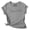 Heather Light Gray, variant on Inkmeso Graphic Quote Tshirt Trying Not To Be Rude Scoop Neck T-Shirt Tee Top For WoMen's