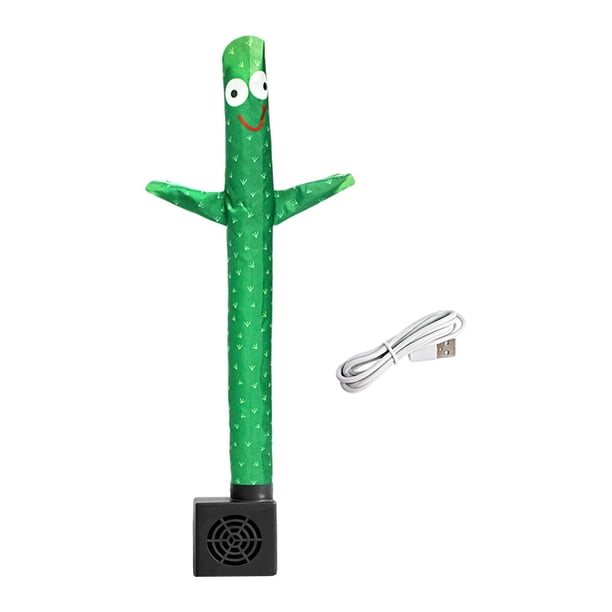 Muñeco inflable de escritorio para bailar, con soplador y agitador. Pepino