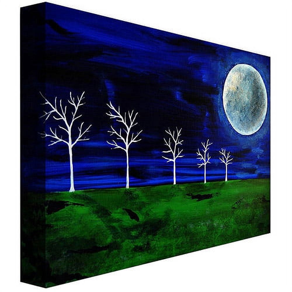 Trademark Art "Blue Moon" Canvas Wall Art by Nicole Dietz