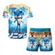 thumbnail image 3 of 20204 Nuevo conjunto de camiseta y pantalones cortos de dos piezas para niños del anime japonés "Sonic", camiseta de verano para niño y niña + pantalones cortos de playa, 3 of 5