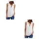 thumbnail image 4 of Minnieouse Tops de primavera y verano para mujer, camisa informal con cremallera, ropa con cuello en V, chaleco de gasa, blusa para esposas, hijas, Type1 NO1 Minnieouse CBP220798, 4 of 5