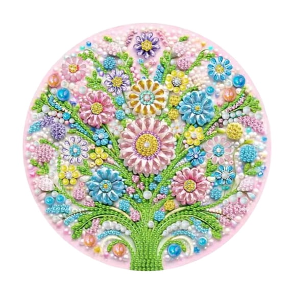 Hanging Diamond Art Kit for Adults, DIY Acrylic Rhinestone Suncatcher Window Pendant with Chain, Special Shaped Crystal Diamond Painting Wall Hanging Ornament for Home Decor