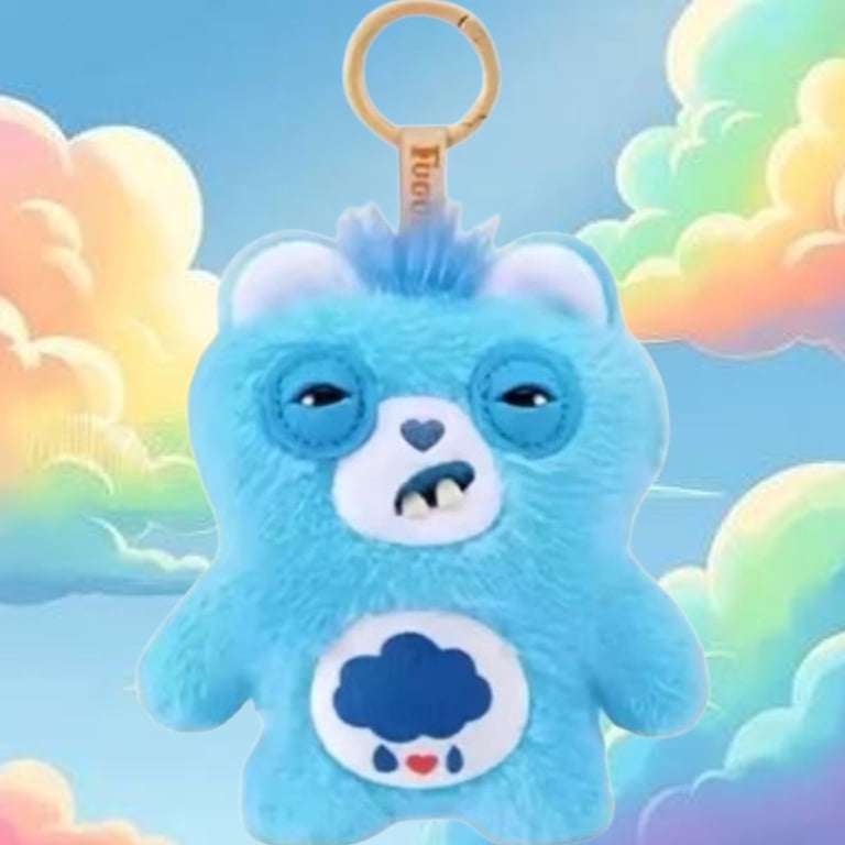 Fuggler Care Bear Bag Charm Grumpy Bear Plush Keychain - Walmart.com