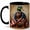 Black, variant on Patriotic Mallard Coffee Mug, Americana Duck Mug, Ceramic 11 oz