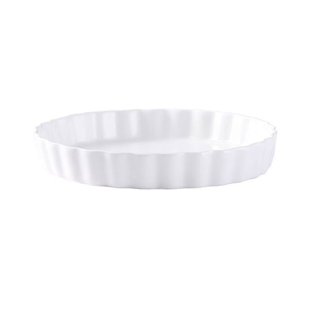 Pizza Baking Pan Ceramic Household Oven Microwave Oven Special Plate Baking Cake Mold High Temperature Resistant Cheese Rice Plate
