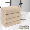 thumbnail image 2 of Toalla de mano American Veteran Towel, 100% algodón, juego de 4 unidades, color beige, 2 of 5