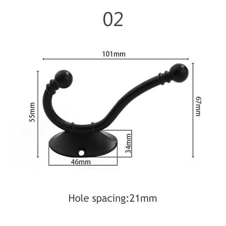 

UMMH Hangings Metal Single Hook Clothes Hat Hangers Hooks Mounted Wall Door