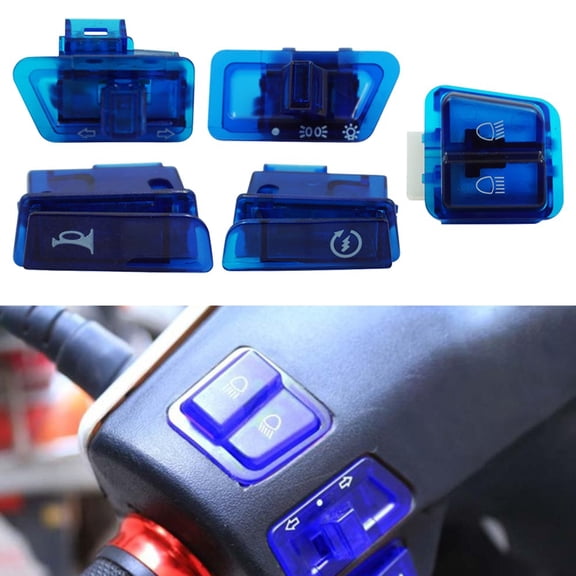 QIFEI 5Pcs Turn Signal Headlight For Horn Dimmer Switch For GY6 For 50cc Moped Scooter