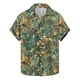 thumbnail image 1 of Blusa y camisa de manga corta con cuello vuelto para hombre, moda de verano, estampado floral, camisa de manga corta con solapa, blusa para hombre, 1 of 4