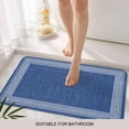thumbnail image 3 of Dark Blue Retro Greek Key Door Mat&nbsp;Indoor Outdoor Entrance,Non Slip Small Rug for Kitchen Bathroom Entryway Rug,Geometric Greece Ancient Rustic Washable Doormat Floor Mat 16x24 Inch, 3 of 8